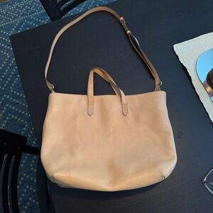 Madewell leather transport bag
